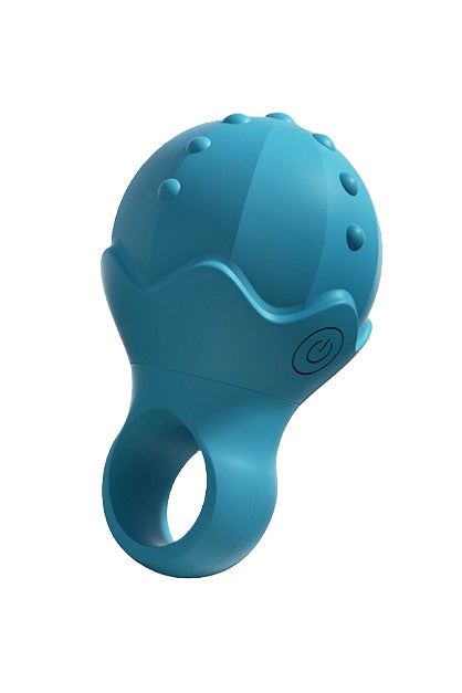 Mini vibrator pentru deget cu acumulator si  multiple moduri de vibrare, Verde, TOY541-12