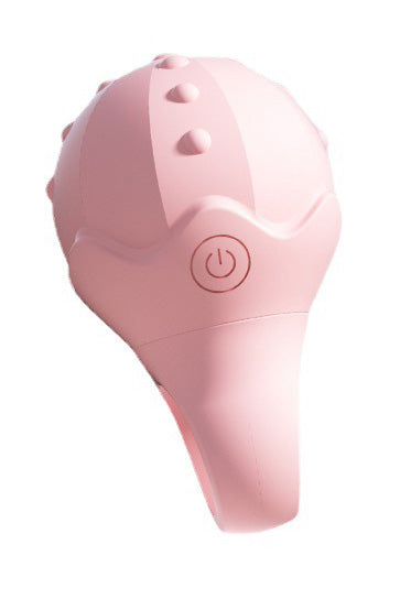 Mini vibrator pentru deget cu acumulator si  multiple moduri de vibrare, Roz, TOY541-5