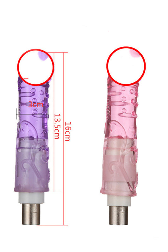 Accesoriu dildo realistic pentru "masina de sex automata", Mov, TOY600B-11