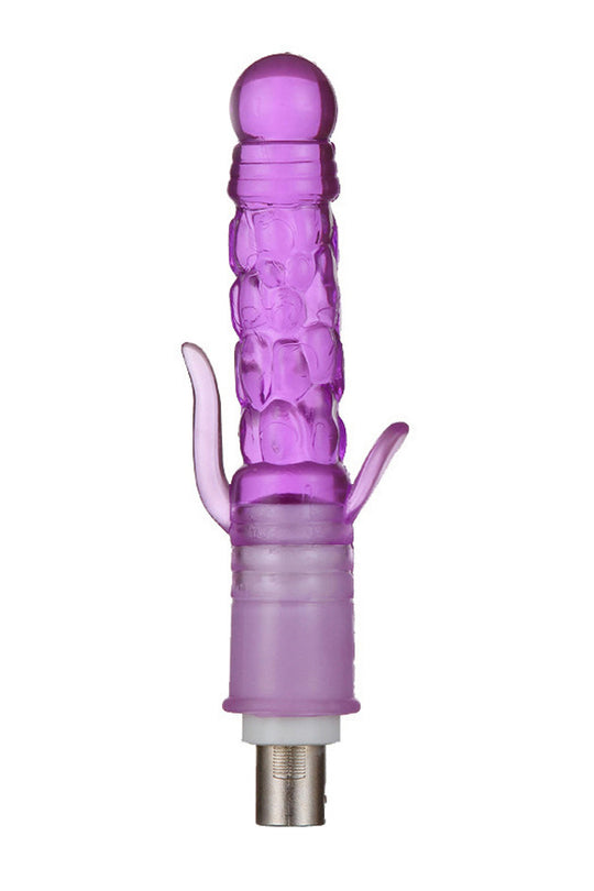 Accesoriu dildo pentru cu 2 aripioare "masina de sex automata", Mov, TOY600C-11