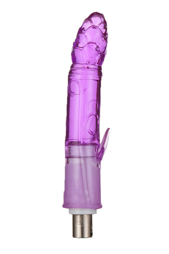 Accesoriu dildo  cu o aripioara pentru "masina de sex automata", Mov, TOY600E-11