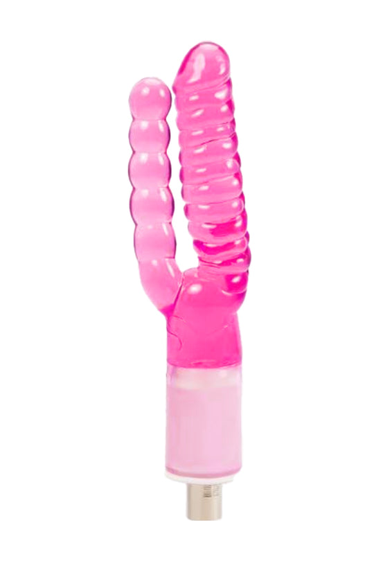 Accesoriu dildo dublu pentru "masina de sex automata", Roz, TOY600M-3