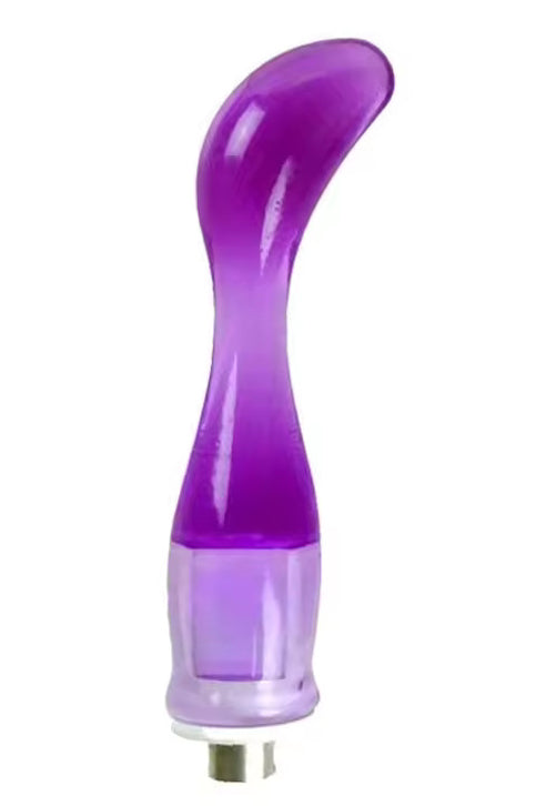 Accesoriu Dildo pentru Mașina de Sex, Silicon Catifelat, Design Ergonomic, Compatibilitate Universală, Mov, TOY600P-11