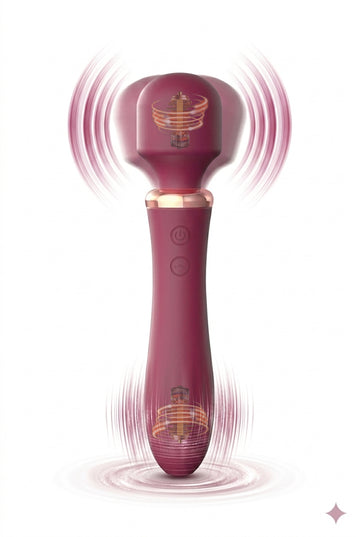 Velvet Wand Premium – Masaj Intens și Relaxare Profundă în Design Elegant, Visiniu,  TOY617-81