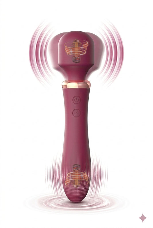 Velvet Wand Premium – Masaj Intens și Relaxare Profundă în Design Elegant, Visiniu,  TOY617-81