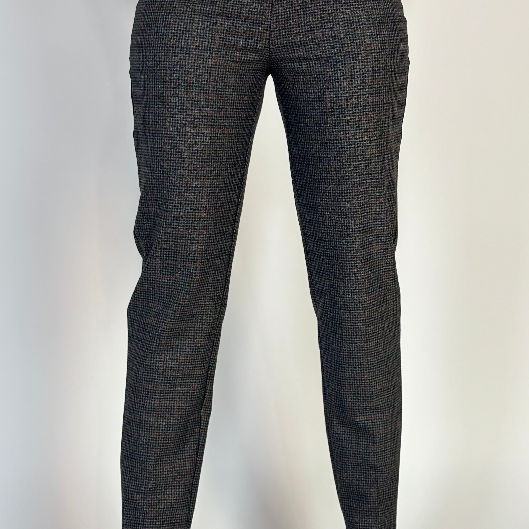 Pantaloni lungi eleganti din material de stofa V647-100