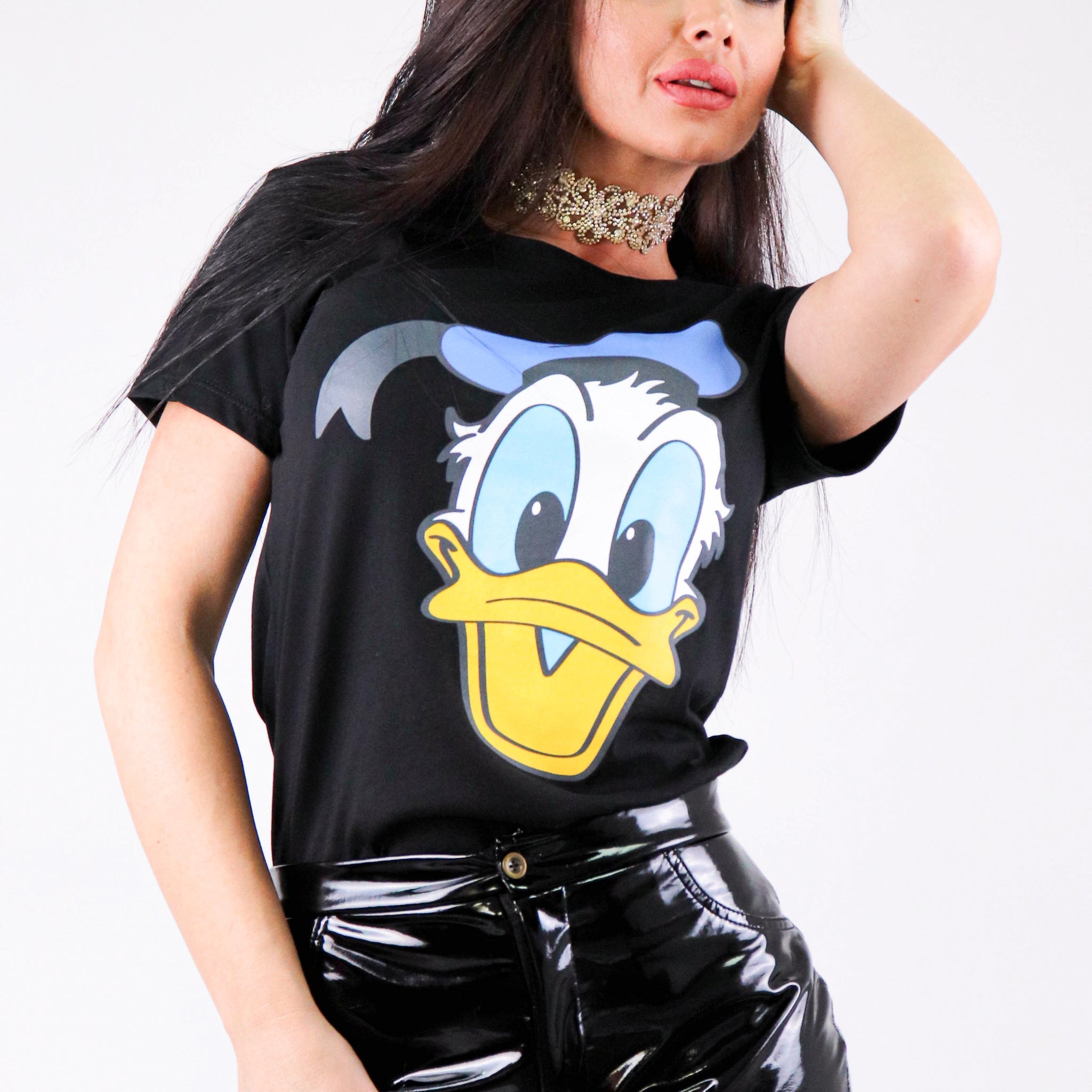 Tricou casual cu imprimeu Donald Duck Y424-1
