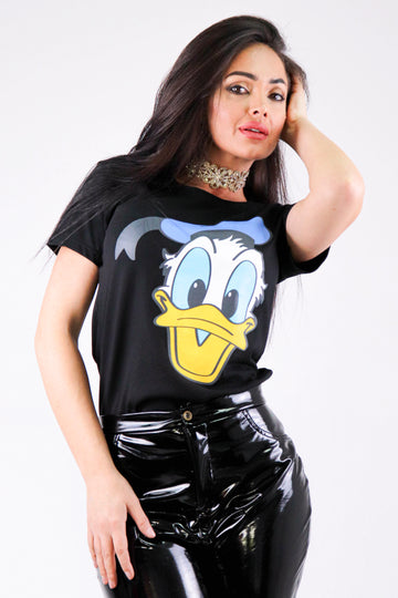 Tricou casual cu imprimeu Donald Duck Y424-1