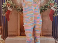 Pijama pufoasa intreaga cu model unicorn colorat PJM145-5