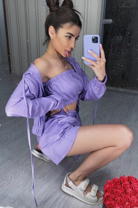 Tinuta casual sport cu gluga A650-11