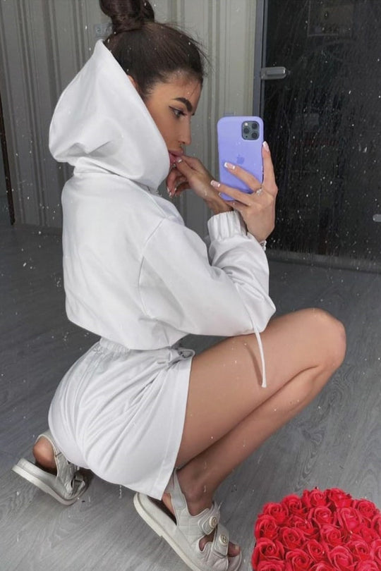 Tinuta casual sport cu gluga A650-2