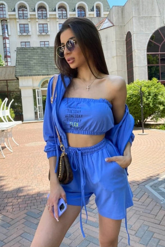 Tinuta casual sport cu gluga A650-4