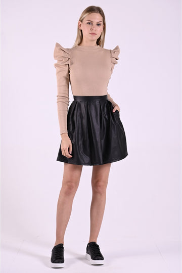 Bluza tip body cu umerii supradimensionati A711-155