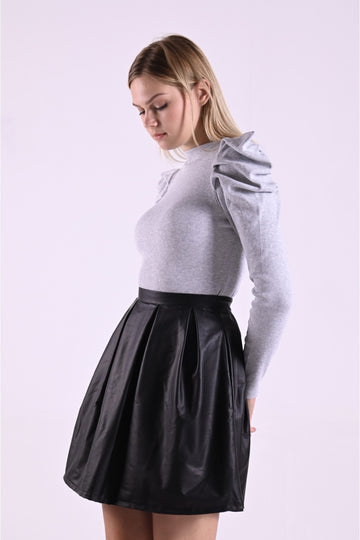 Bluza tip body cu umerii supradimensionati A711-182