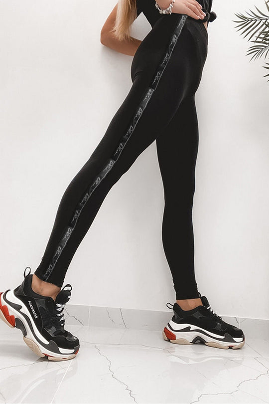 Colanti cu talie medie si imprimeu Olv"" A714-1