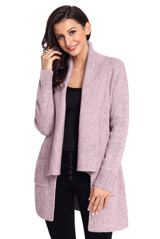 Cardigan casual accesorizat cu buzunare A742-5