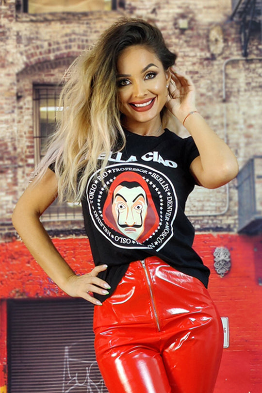 Tricou casual BELLA CIAO La Casa de Papel A751-1