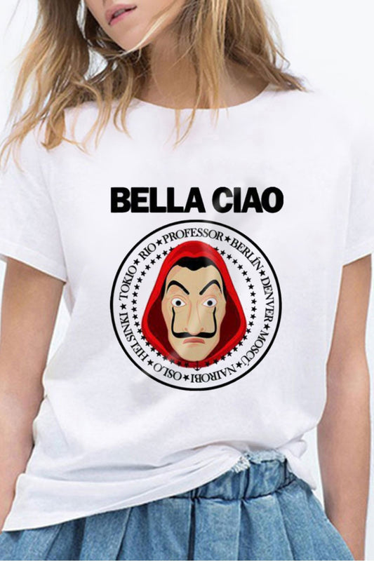 Tricou casual BELLA CIAO" La Casa de Papel" A751-2