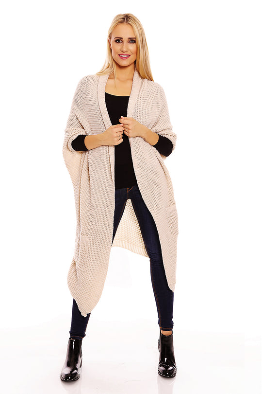 Cardigan maxi cu maneci trei sferturi B378-221