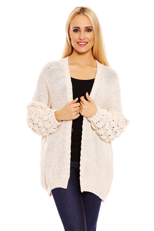Cardigan crosetat cu maneci largi B379-221
