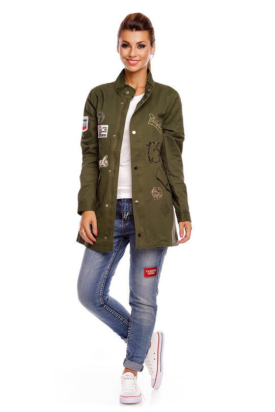 Jacheta retro accesorizata cu abtibilduri B430-14