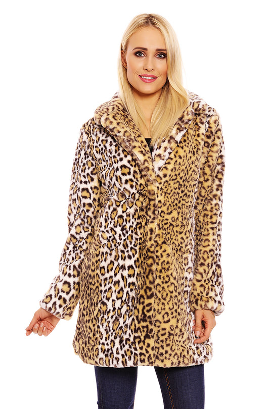 Haina cu buzunare si model animal print B431-99