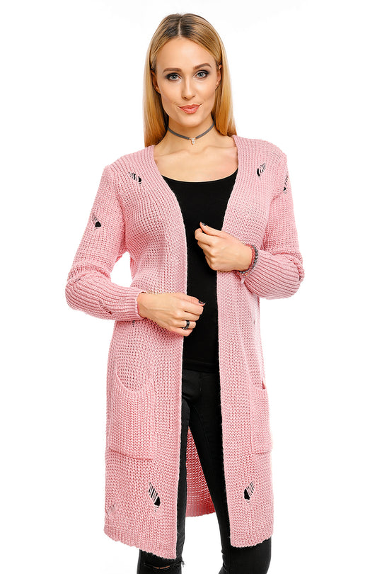 Cardigan midi cu buzunare B557-5
