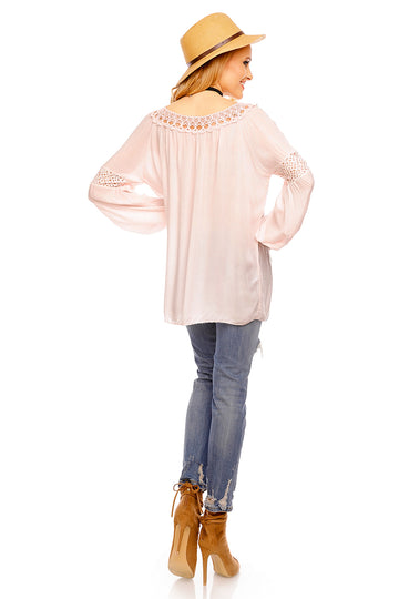 Bluza cu maneca lunga si model brodat B620-5112