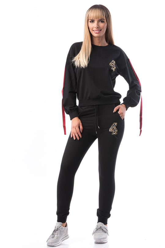 Compleu din doua piese accesorizat cu banda subtire B881-1