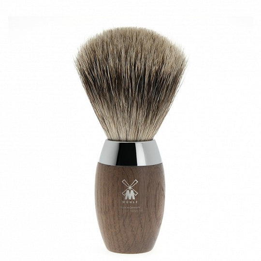 Pamatuf Fine Badger,cu par de bursuc, maner lemn stejar mlastina - 281H873