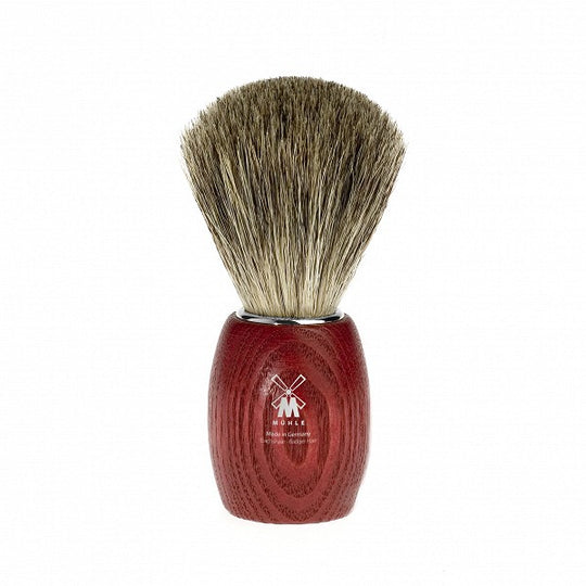 Pamatuf Pure Badger,cu par de bursuc, maner lemn frasin - 81H3 red