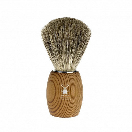 Pamatuf Pure Badger,cu par de bursuc, maner lemn pin finlandez - 81H33