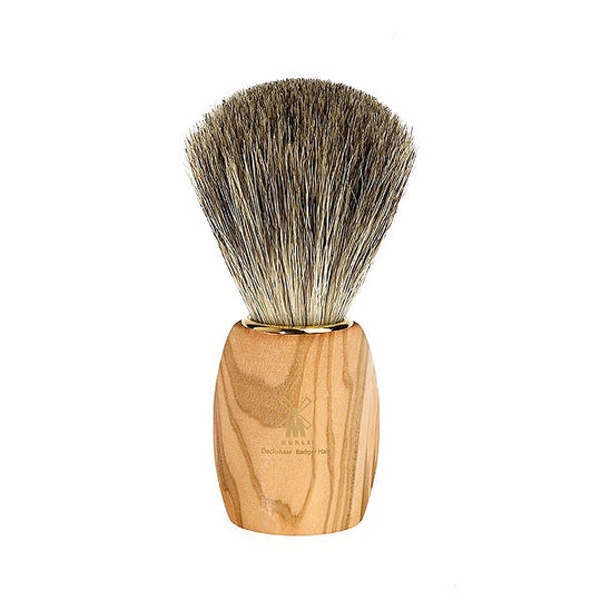 Pamatuf Pure Badger,cu par de bursuc, maner lemn maslin - 81H37