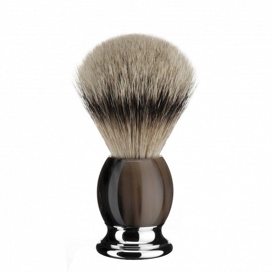 Pamatuf Silvertip Badger,cu par de bursuc, maner corn de bivol - 93B42