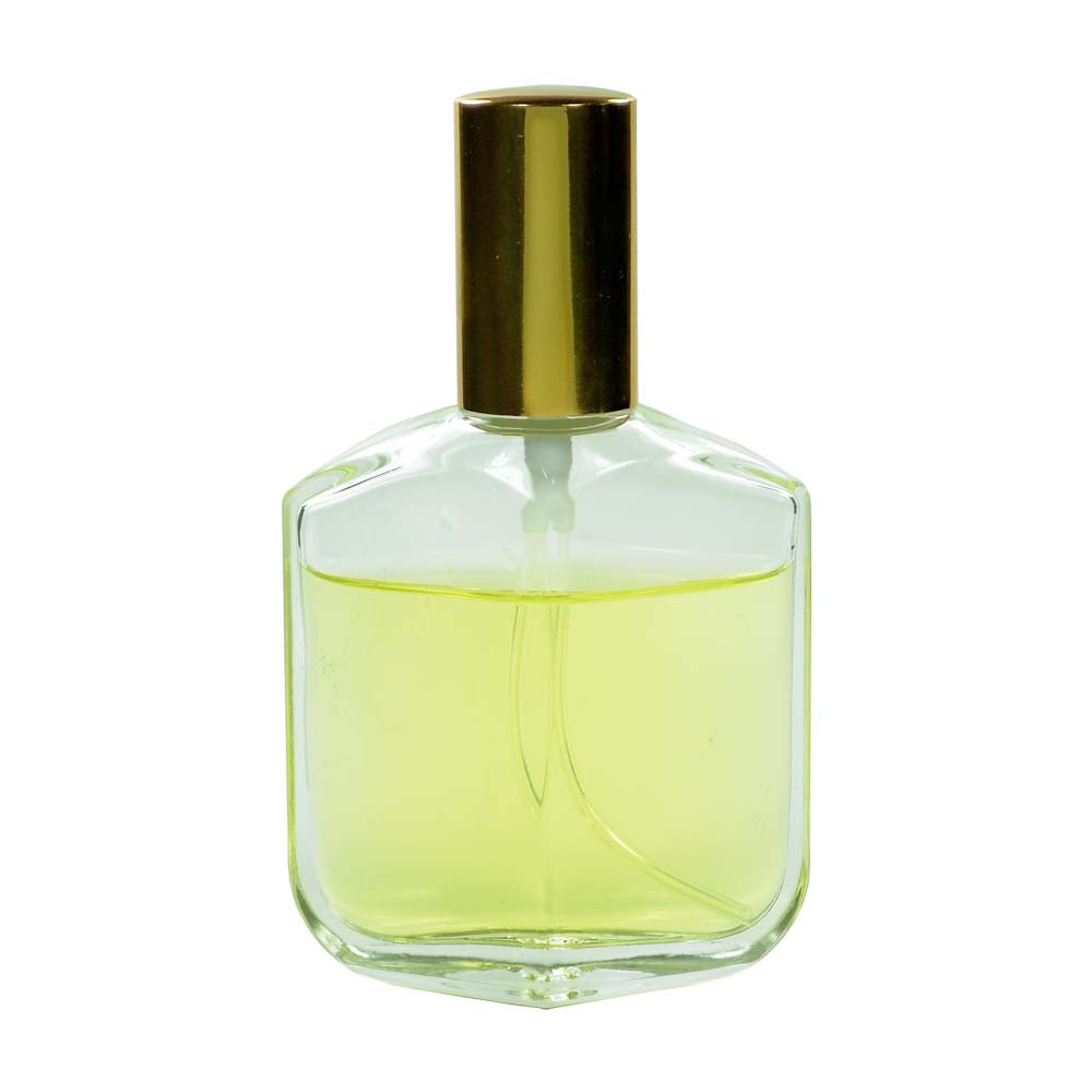 Sticluta cu pulverizator si capac Gold metal ptr. parfum - Alexandra 60 ml