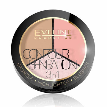 Pudra Eveline Contour Sensation 3in1 nr. 01 pink beige