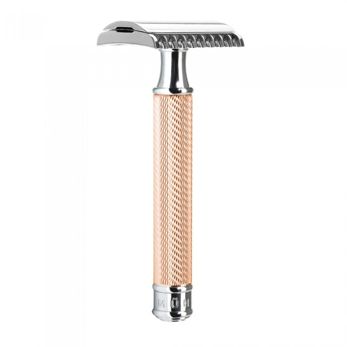 Aparat de ras clasic Safety Razor piaptan deschis R41 Rosegold