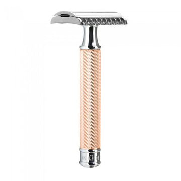 Aparat de ras clasic Safety Razor piaptan deschis R41 Rosegold