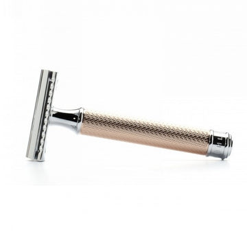 Aparat de ras clasic Safety Razor piaptan deschis R41 Rosegold