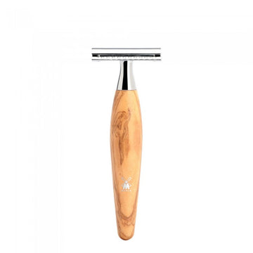 Aparat de ras clasic Safety Razor cu maner din lemn de maslin piaptan inchis Kosmo R 870 SR