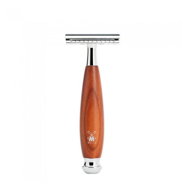 Aparat de ras clasic Safety Razor cu maner din lemn de prun piaptan inchis Vivo R 331 SR