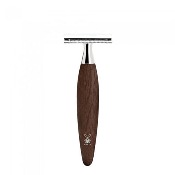 Aparat de ras clasic Safety Razor cu maner din lemn de stejar mlastina piaptan inchis Kosmo R 873 SR