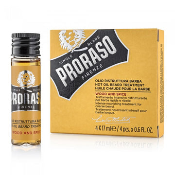 Ulei tratament pentru barba Proraso Wood & Spice 4x17 ml