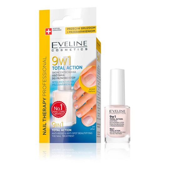 Tratament pentru unghiile piciorului Eveline 9in1 Total Action 12 ml