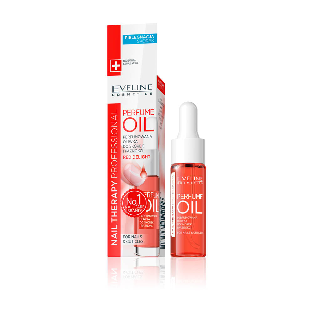 Ulei parfumat pentru unghii si cuticule Eveline Nail Therapy Red Delight 12 ml