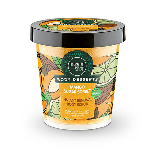 Scrub de corp Organic Shop Body Dessert Mango Sugar Sorbet Instant Renewal 450 ml