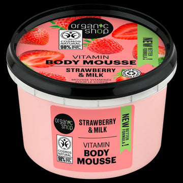 Spuma de corp Organic Shop Strawberry Yoghurt 250 ml