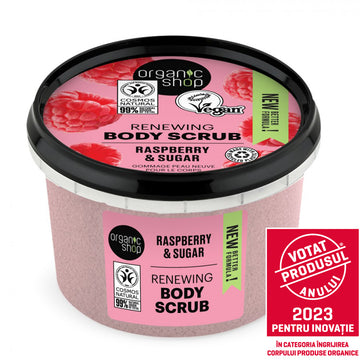 Scrub de corp Organic Shop Raspberry and Sugar 250 ml