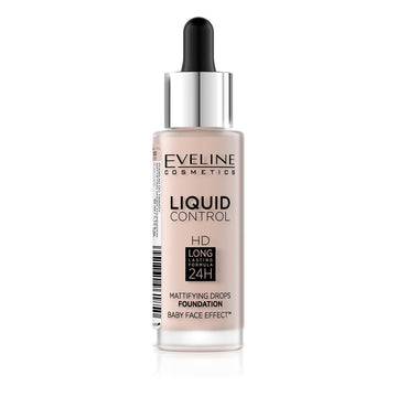 Fond de ten cu pipeta Eveline Liquid Control Ivory Nr. 5 - 32 ml