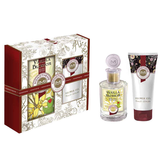 Set Monotheme Vanilla Blossom parfum si gel de dus